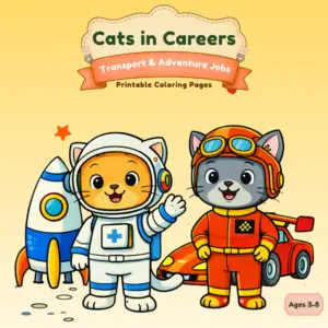 Cats in Careers – Transport & Adventure Jobs (8 Pages)