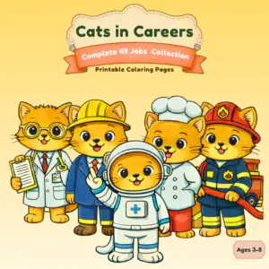 Cats in Careers – Complete 49 Jobs Collection (49 Pages)